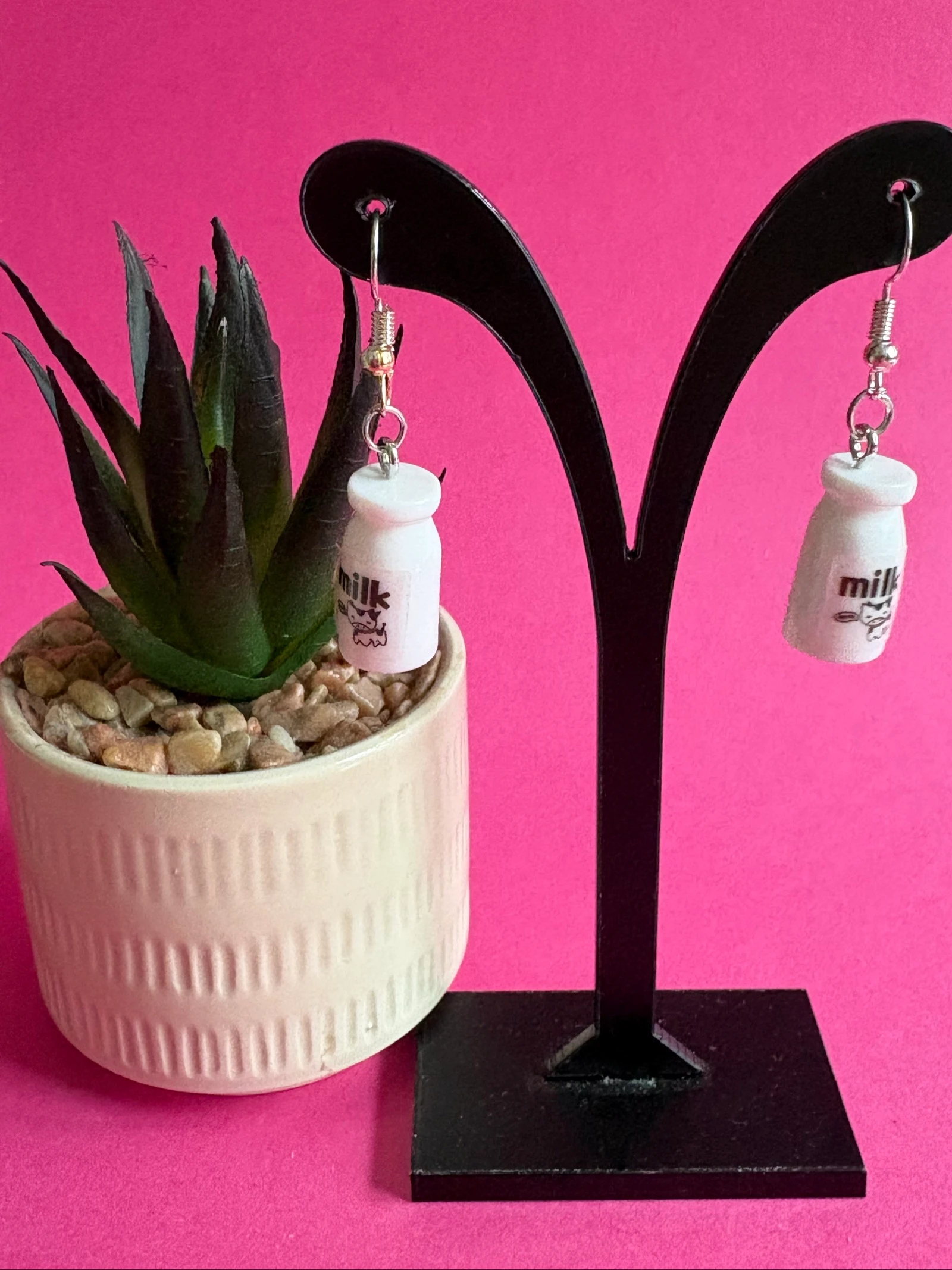 Lote de 4 pares de aretes de diseño gourmet – photo 8